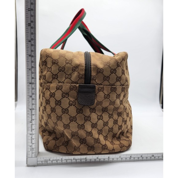 GUCCI GG Web Duffle Bag *RARE* 286GUCXBJC - Picture 3 of 15